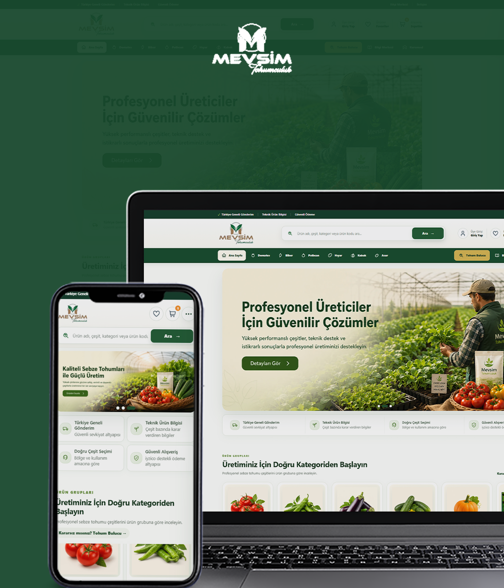 Mevsim Tohumculuk E-commerce Platform