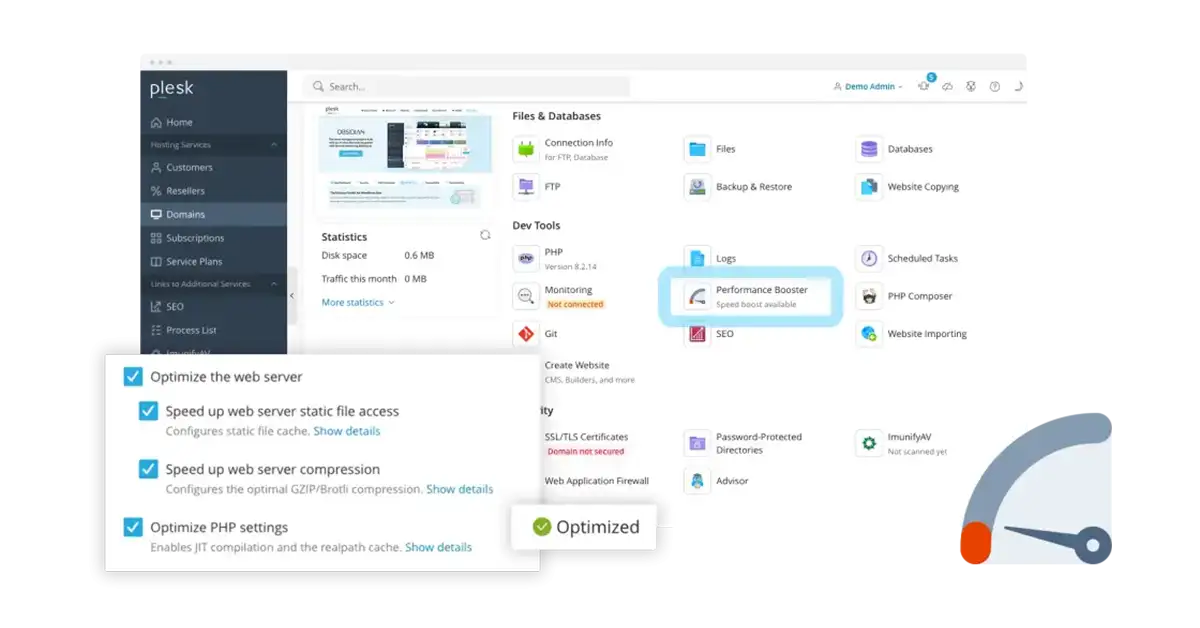 Plesk Performance Booster Nedir? – Website Performance Optimization