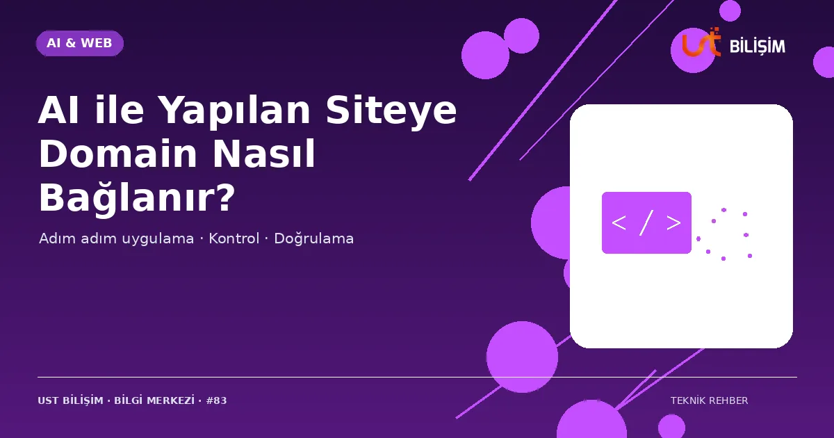 AI ile Yapılan Siteye Domain Nasıl Bağlanır?