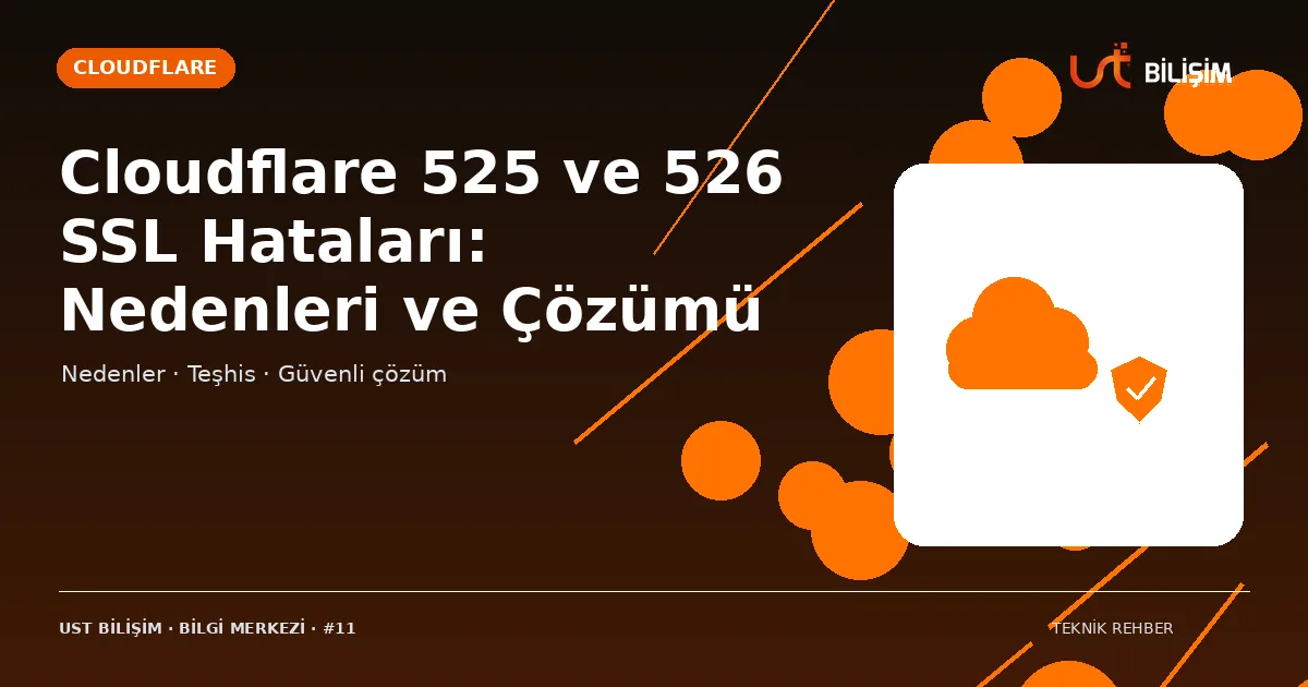 Cloudflare 525 ve 526 SSL Hataları: Nedenleri ve Çözümü