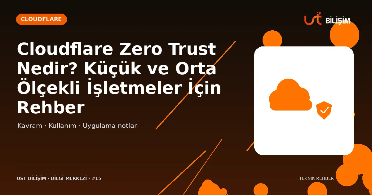 Cloudflare Zero Trust Nedir? Küçük ve Orta Ölçekli İşletmeler İçin Rehber