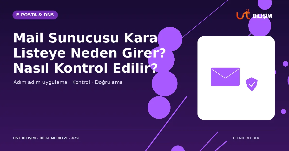Mail Sunucusu Kara Listeye Neden Girer? Nasıl Kontrol Edilir?