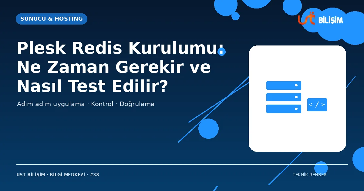 Plesk Redis Kurulumu: Ne Zaman Gerekir ve Nasıl Test Edilir?