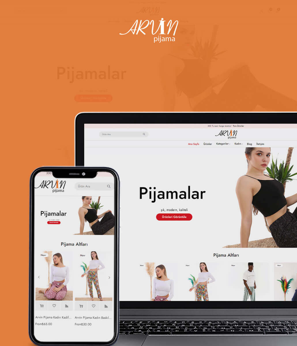 Arvin Pijama — E-commerce Web Design