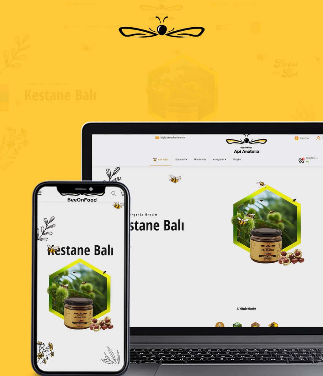 Bee on Food — E-commerce Web Design