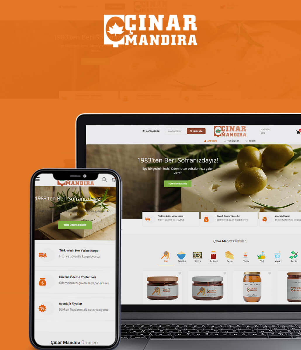 Çınar Mandıra — E-commerce Website