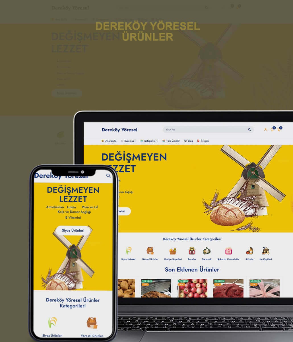 Dereköy Local Products — E-commerce Website