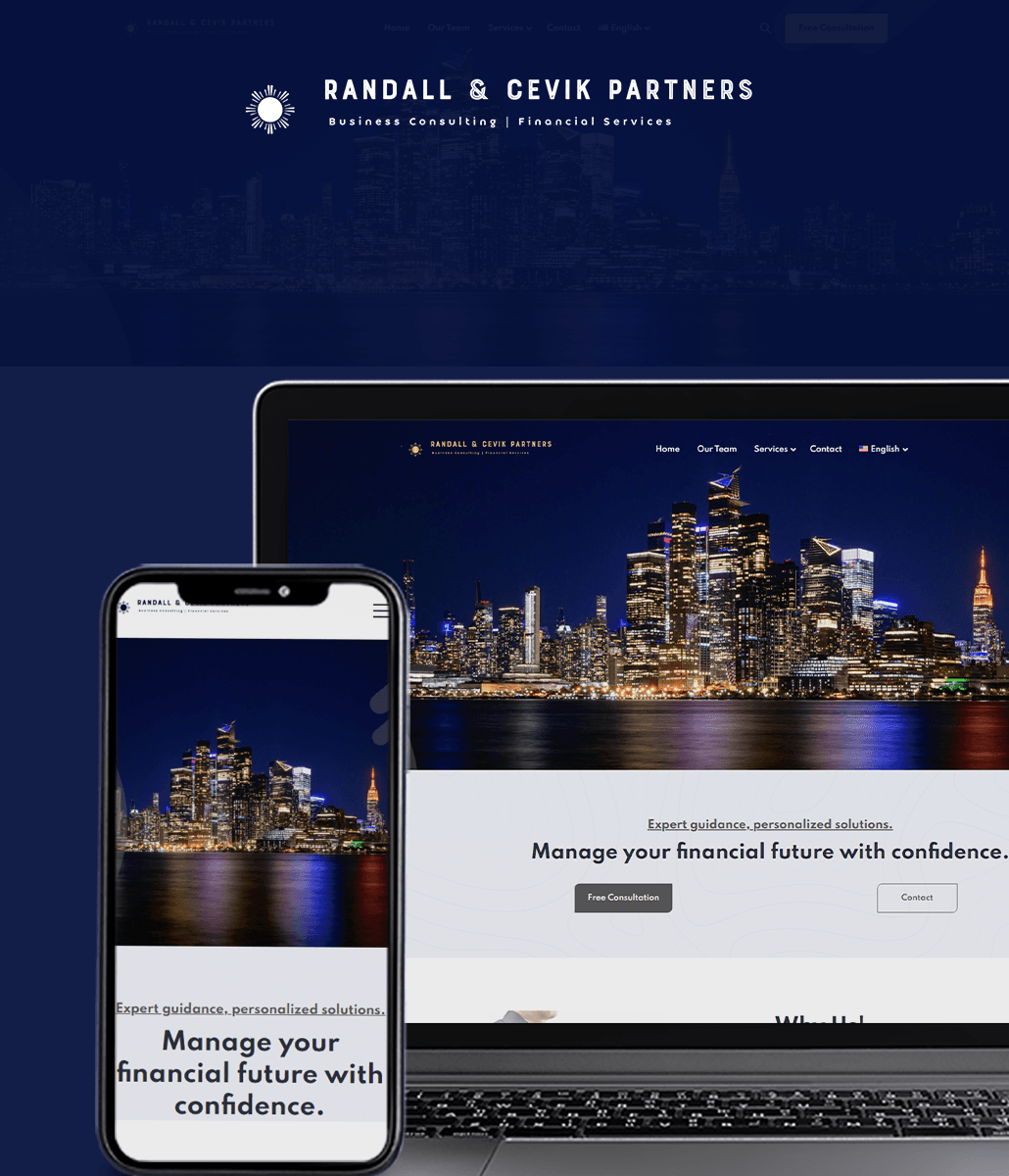 Randall & Cevik Partners — Web Design